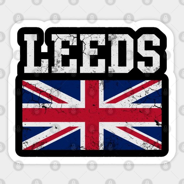 Leeds United Kingdom Union Jack England Sticker by E